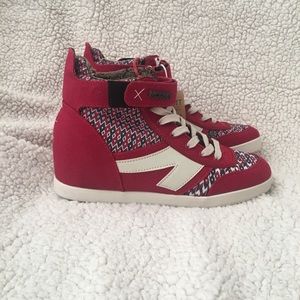 MOVMT Jade Mid Top Wedge Sneakers